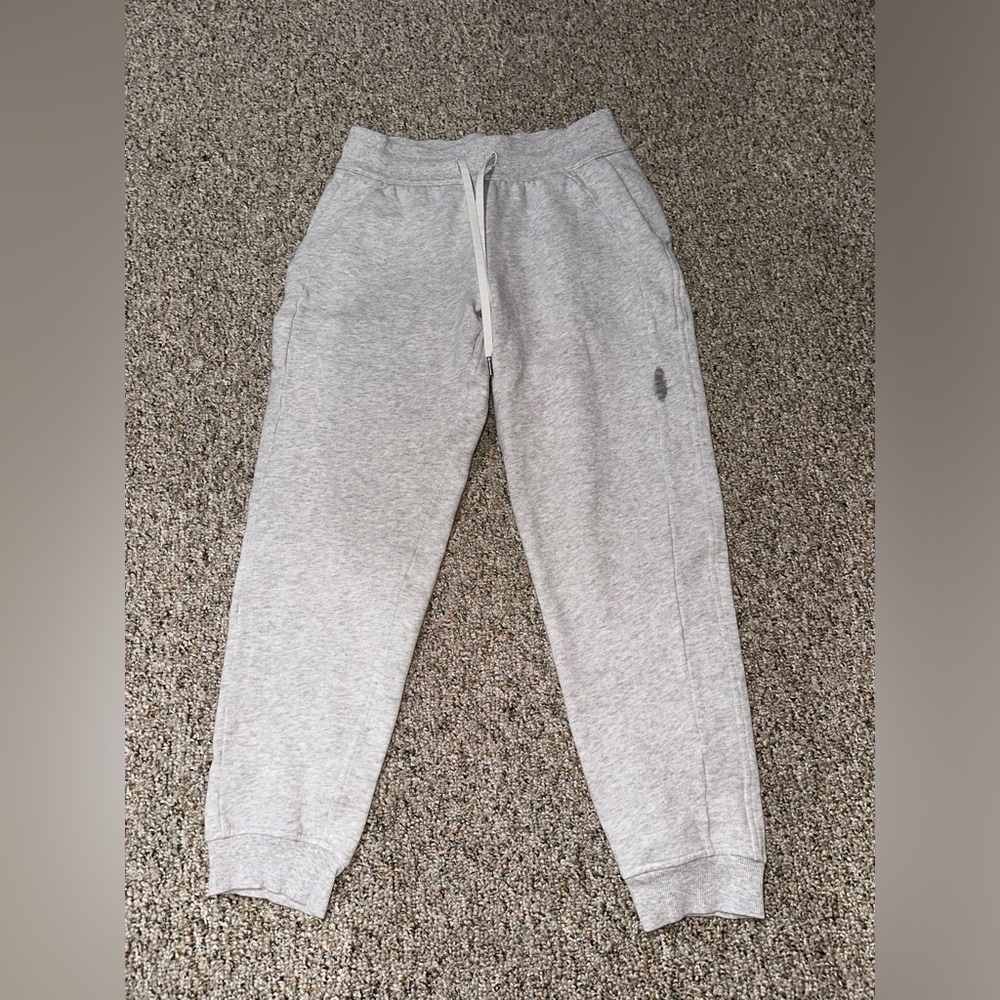 gray lululemon scuba high rise joggers